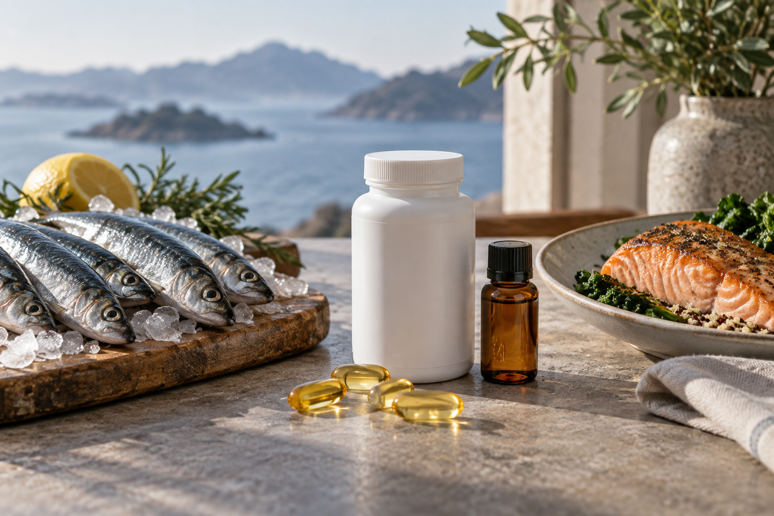 Illustration for the section: Omega-3: food, supplement, and medicinal product
