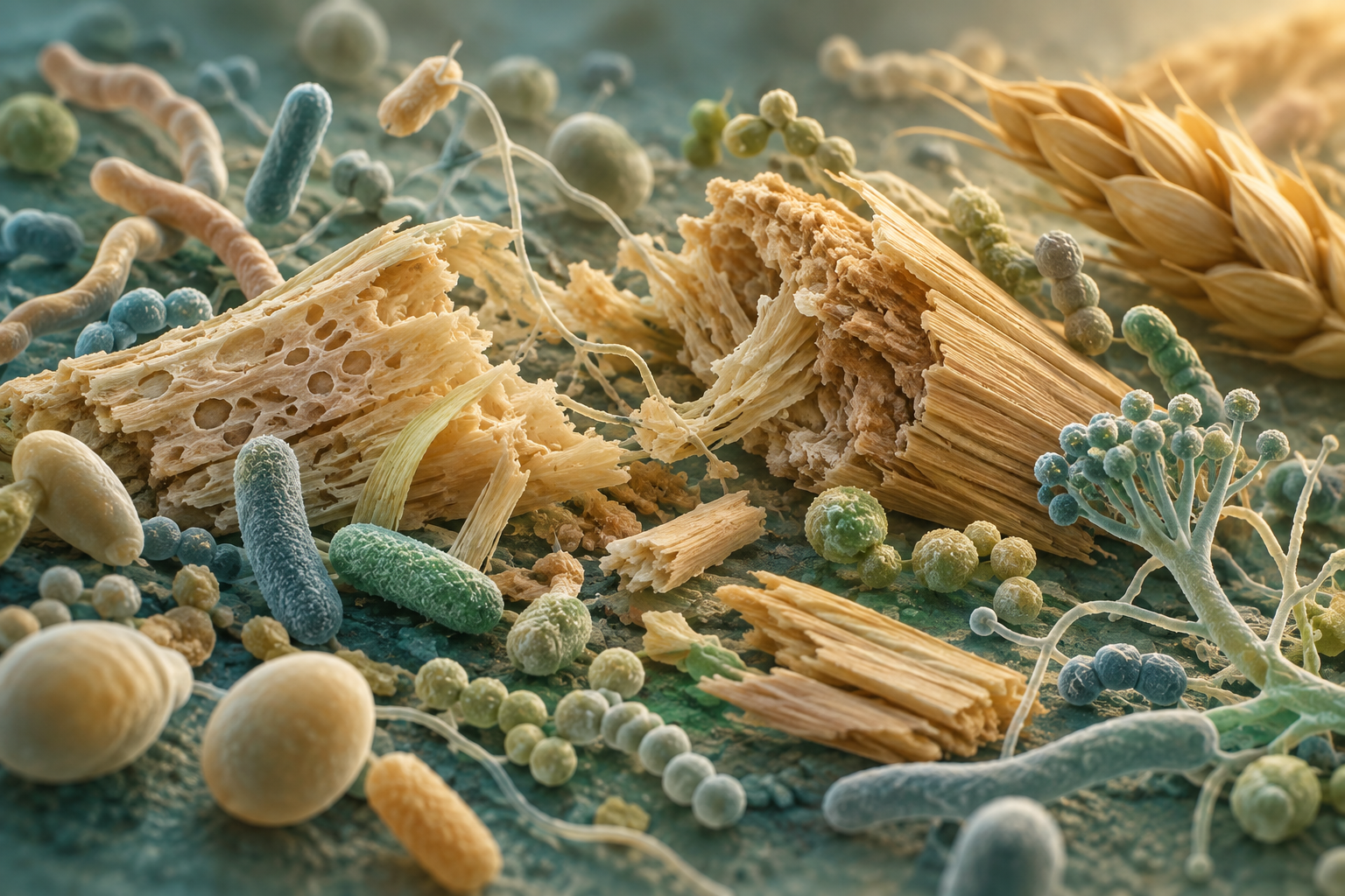 Illustration for the section: Fermentation and the term "prebiotic"