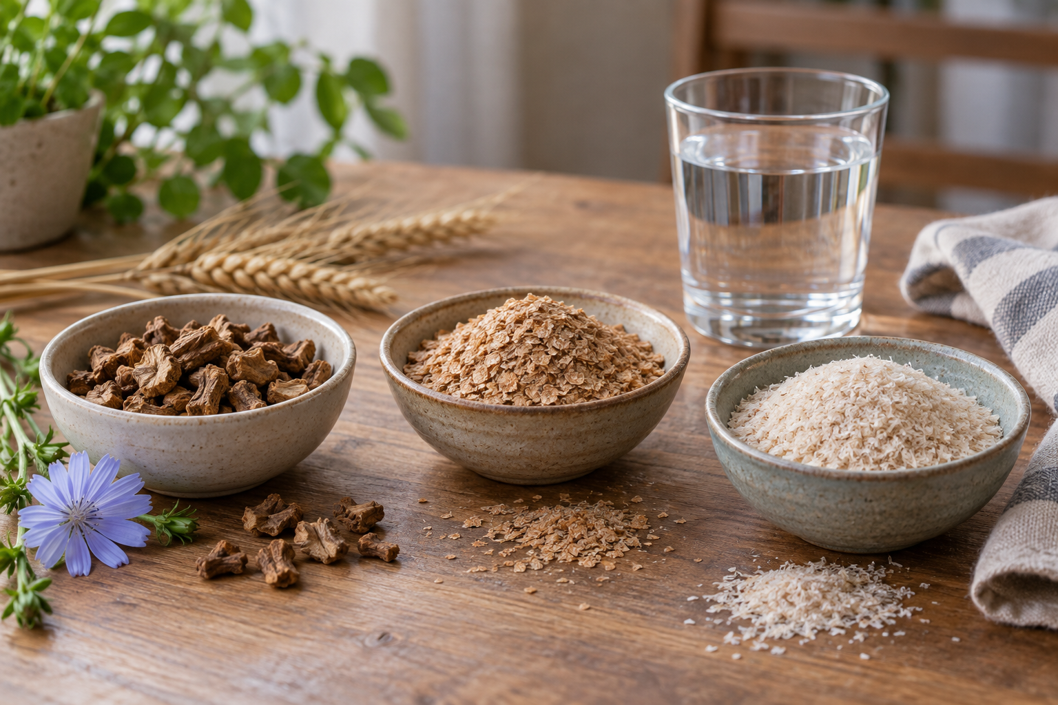 Illustration for the section: Inulin, bran, and psyllium in bowel symptoms