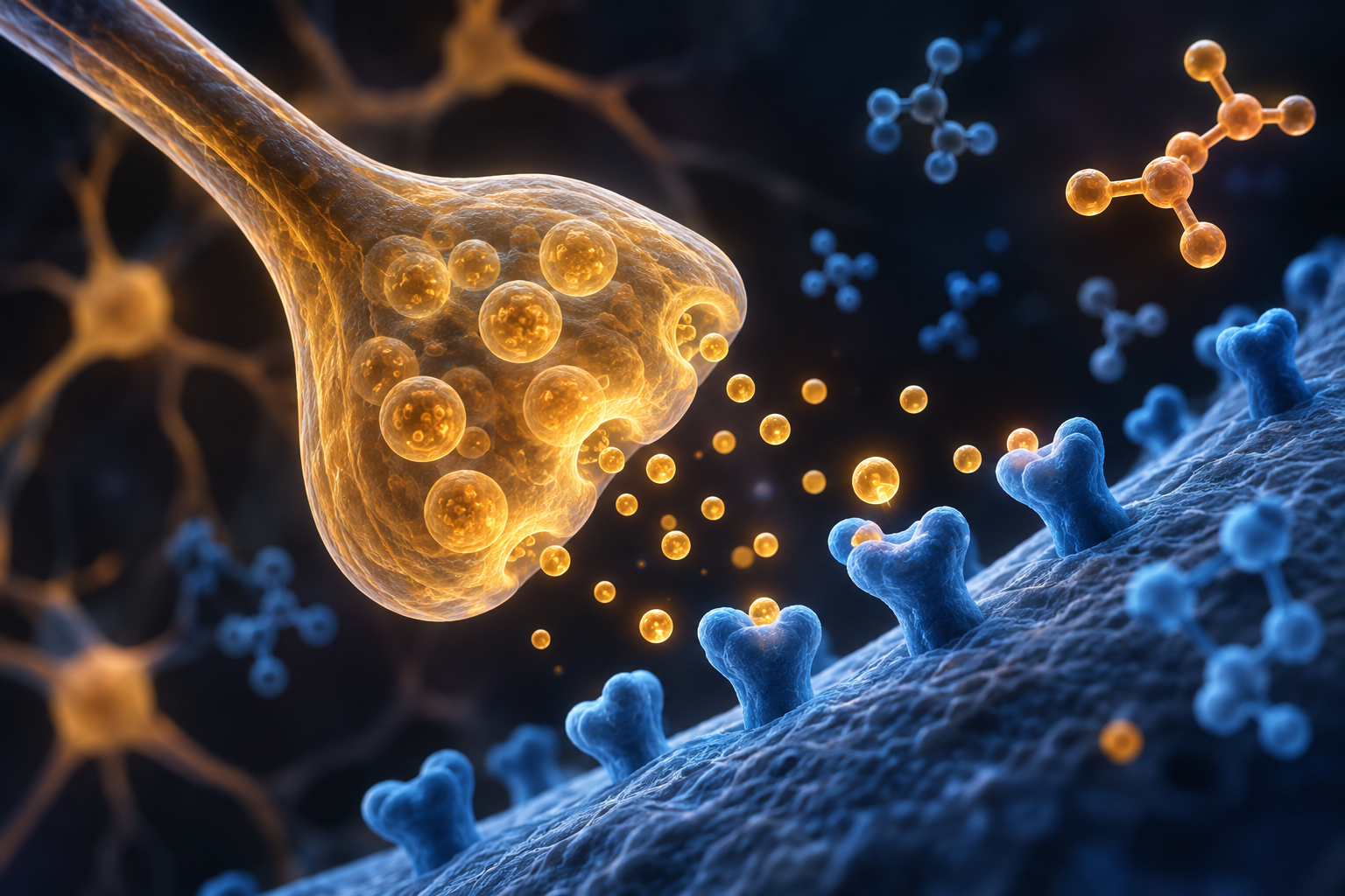 Illustration for the section: What happens with molecules and nerve signals