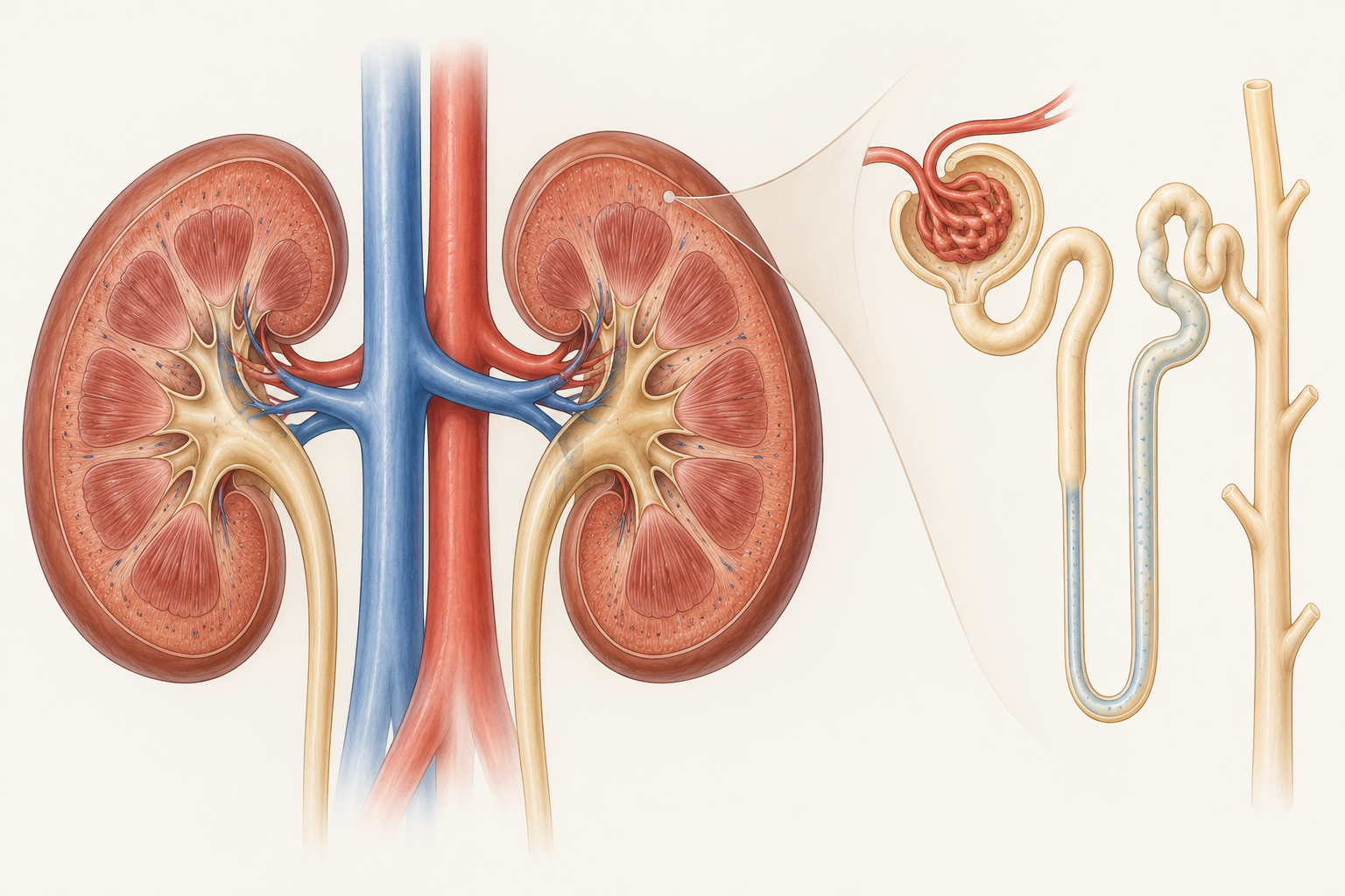 Illustration for the section: How kidneys and hormones maintain balance